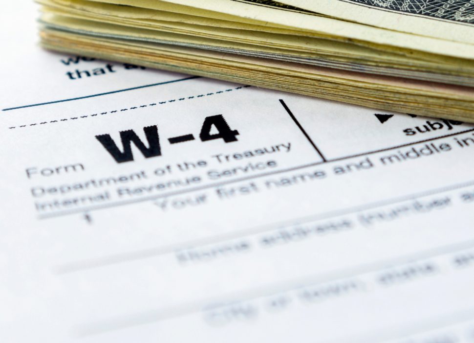 IRS Proposes Major Revisions To Form W-4 For 2020 - HR Daily Advisor