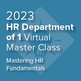 2023 HR Department of 1 Virtual Master Class Logo