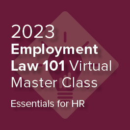 2023 Employment Law 101 Virtual Master Class Logo